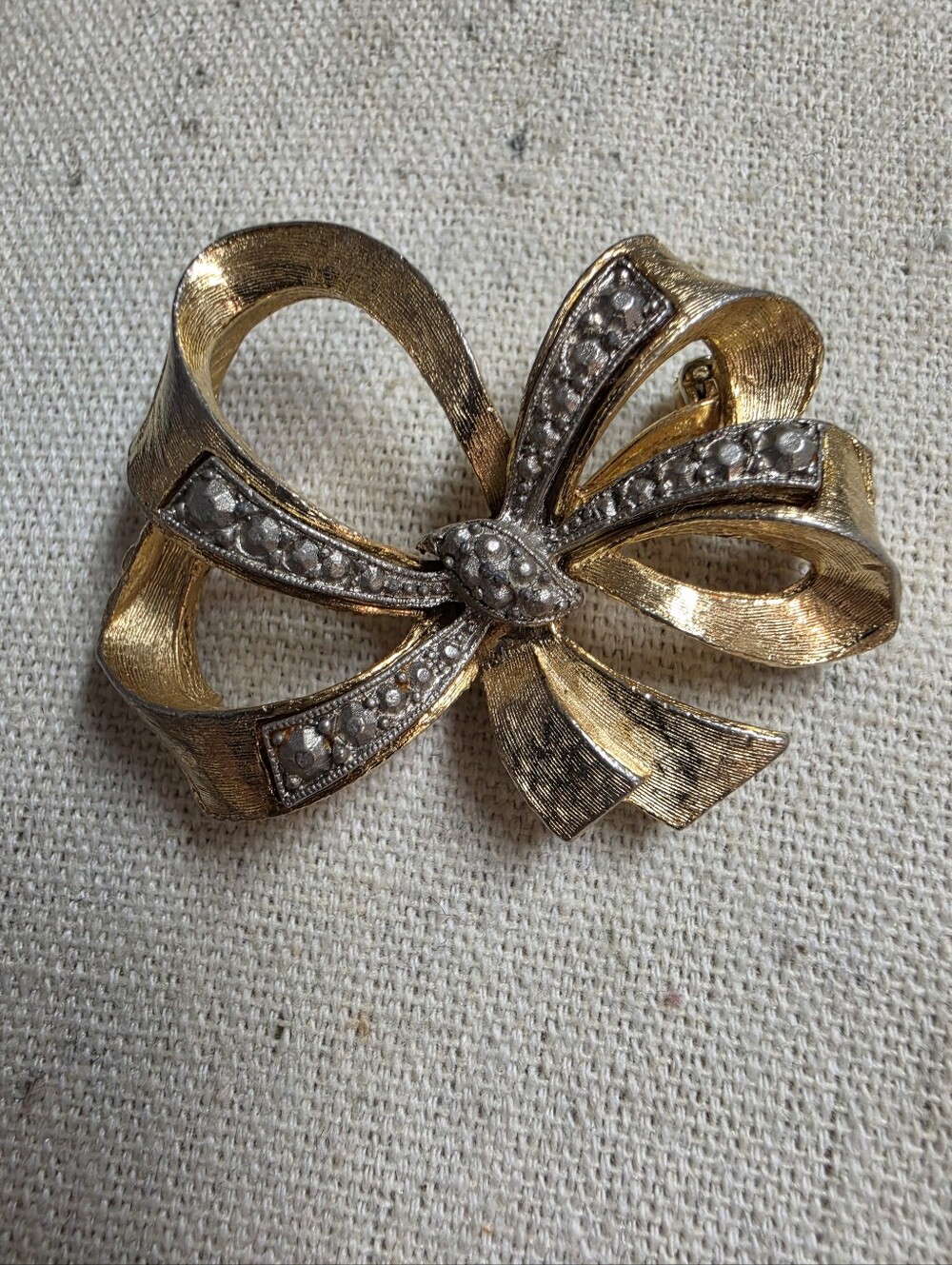 Vintage Gold-tone Bow Brooch